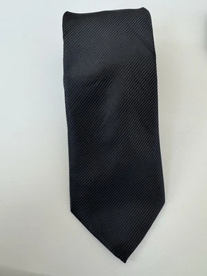 Corbata para hombre Perry Ellis Portfolio negra lisa Foto 1 de 4