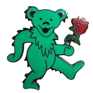 Broche Pin Vintage Dancing Bear (verde) Grateful Dead 1999 PIB Pinback RARO USADO EN EXCELENTE ESTADO - Imagen 1 de 15