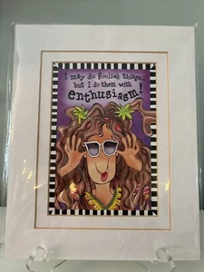 2003 Suzy Toronto 8”x10” Gifty Art “Foolish Things”Matted Print - Picture 1 of 5