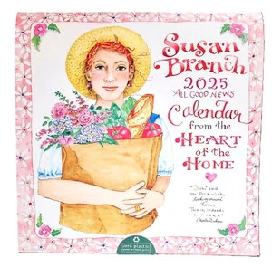 Calendario de pared Susan Branch 2025, corazón del hogar, editor TF, 12"x24" L - Imagen 1 de 7