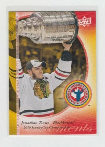 2011 UD NHCD Chicago Blackhawks Jonathan Toews Memorable Moments card #HCD-JT - Bild 1 von 2