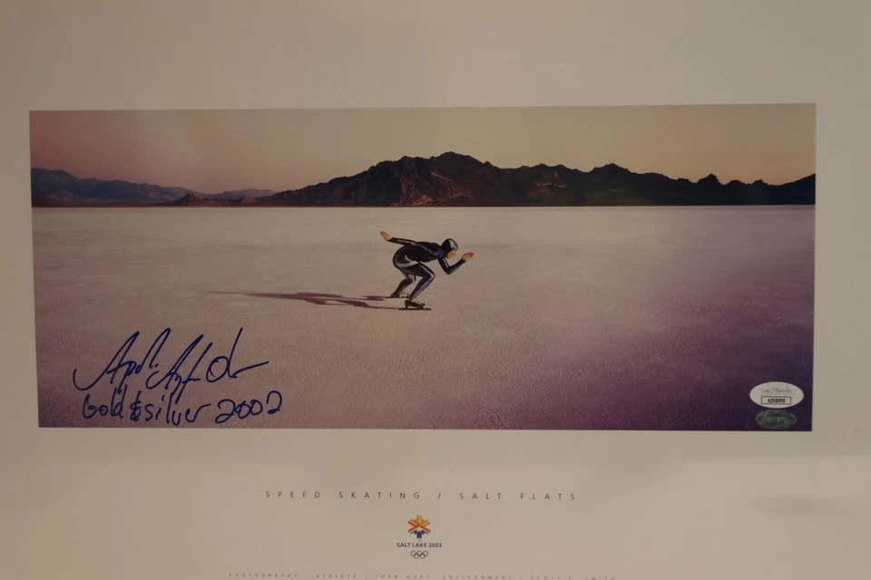 Apollo Anton Ohno Inscribed "Gold & Silver 2002" Salt Lake 2002 Photo - Image 1 of 3