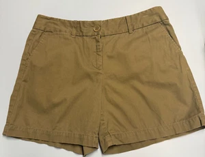 Pantalón Corto Ann Taylor LOFT Talla 8 The Riviera - Pantalones Cortos con Bolsillos Oliva Caqui 2821 - Imagen 1 de 6