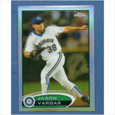 2012 (MARINERS) Topps Chrome Refractors #218 Jason Vargas
