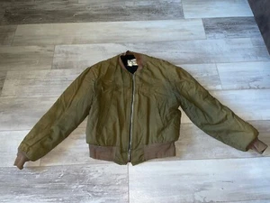 WWII Military Genuine Tanker Jacket Vintage 40s 50s Civilian Size M USA Made - Picture 1 of 16