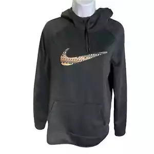 Nike All Time Therma-Fit Black Embroidered Hoodie Sweatshirt Women’s Size Medium - Picture 1 of 5