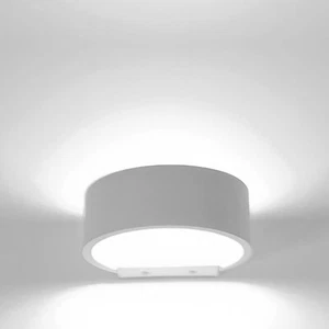 Wandleuchte weiß rund LED 10W Leistung 100W Lampe Leuchte Wand Schlafzimmer 230V - Bild 1 von 5