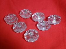 14 Antique Crystal Prism Chandelier Flower Rosettes Floral C16