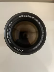 Minolta MD Zoom ROKKOR f=100-200 f5.6 for Minolta MD mount Camera Lens - Picture 1 of 5