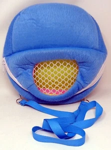 Blue Guinea Pig/Hamster Padded Zippered Carry Bag - Picture 1 of 4
