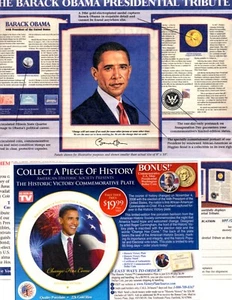 former President Barack Obama 85 original, separate CLIPPINGS pages lot- 1/2 pnd - Picture 1 of 1