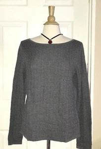 NWT Brooks Brothers L 100% Merino Wool Gray Textured Sweater  - Picture 1 of 12