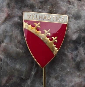 Antique Velhartice Czechoslovakia Coat of Arms Heraldic Crest Pin Badge - Picture 1 of 2