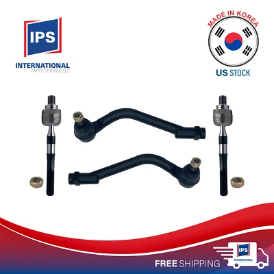 ⭐KOREA⭐4pcs Inner + Outer Tie Rod End For For 10-13 TUCSON, 11-13 KIA SPORTAGE - Image 1 of 4