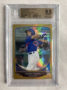 2013 Bowman Chrome Prospects /50 Gold Refractors #BCP206 Albert Almora BGS 9.5