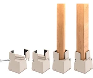 (( SOTTOCOSTO )) Piedini Regolabili per Mobili 5 cm con Morsetto a Vite 4 Pz - Foto 1 di 6