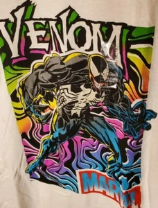 Marvel Neon Venom White T-Shirt - Sizes M ,L XL - NWT & SHIPFAST! - Picture 1 of 11