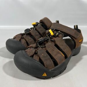 Keen Waterproof Sandals Newport Bison Brown Leather Youth Size 1