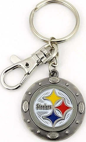 NFL - PITTSBURGH STEELERS OFFICIAL TEAM KEY CHAIN KEY RING New Cover