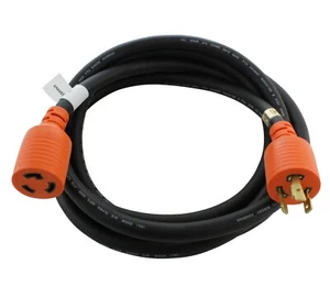 Cavo di prolunga in gomma di bloccaggio 25 piedi 20 A 250 V 3 poli NEMA L6-20 di AC WORKS® - Foto 1 di 4