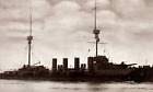 Photo RPPC de la Royal Navy britannique HMS Minotaure Minatour vers années 1910 Gale & Polden