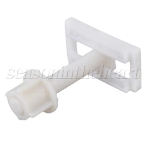 2x Toilet Seat Hinge Bolts Nuts Rectangular Shaped 44 x 24mm - Picture 1 of 5