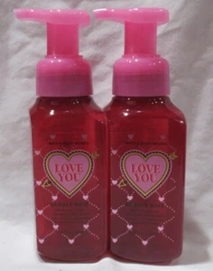 Bath & Body Works Gentle & Clean Foaming Hand Soap Set 2 Love You BUBBLY ROSE - Picture 1 of 4