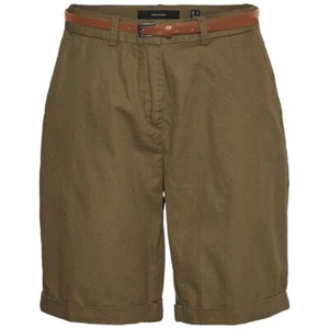 Vero Moda pantaloncini chino verde art. Flashino 10283541 bermuda con cintura - Imagen 1 de 2