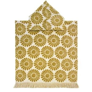Bambury Kids Daisy Poncho Hooded Beach Towels|Quick Drying - Mustard - Picture 1 of 2
