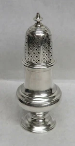 VINTAGE LONDON STERLING SILVER 6 1/2" SUGAR SHAKER CASTER - Picture 1 of 6