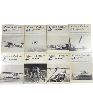 8 CROSS & COCKADE JOURNAL 1976 1977 complete 2 year quarterly Aviation WWI - Picture 1 of 18