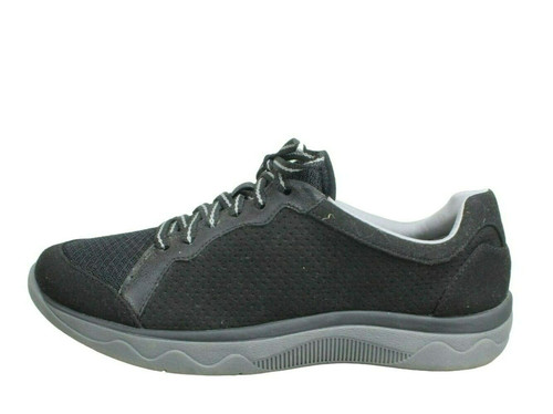 Scarpe sneakers casual Clarks Cloudstepper donna nere nylon ammortizzate taglia 6 5 M