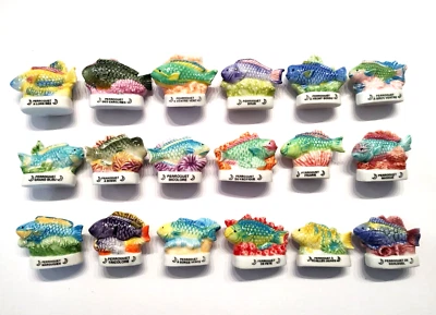 Série complète de fèves POISSONS PERROQUETS animaux collection atlas * 155.189 - Photo 1/3