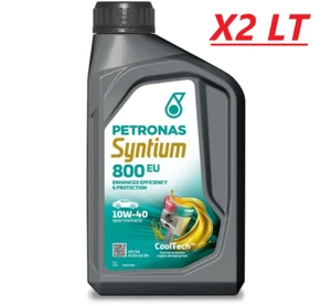 2 Litri Olio Motore Petronas Syntium 800 EU 10W40 Semi Synthetic API SN ACEA A3 - Foto 1 di 5