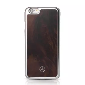 Custodia rigida originale Mercedes-Benz legno naturale nero pioppo iPhone 6 6s PLUS 5,5" - Foto 1 di 1