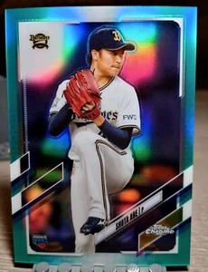 SHOTA ABE 2021 Topps Chrome NPB Aqua Refractor /199 RC Rookie Card #179 - Picture 1 of 3