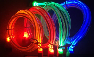 Cable cargador sincronización datos luz USB 3.0 LED BRILLANTE PARA SAMSUNG GALAXY S5 y Note 3  Foto 1 de 3