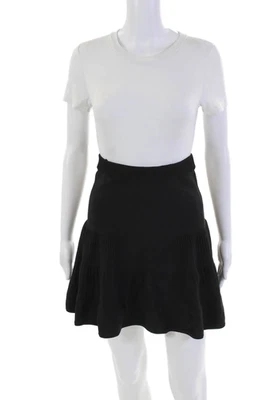 Saia Intermix Feminina Elástica Cintura Malha Mini Linha A Preta Tamanho Pequeno - Imagem 1 de 4