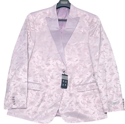 Alfani Mens Slim fit Sport Coat Blazer 40 L Pink Floral - Image 1 of 3