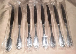 Juego de 8 cuchillos de cena de 9" con patrón de carcasa de acero inoxidable macizo - Imagen 1 de 6