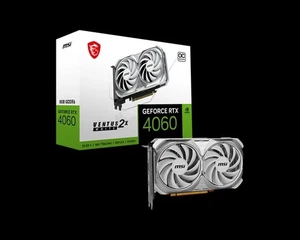 MSI GeForce RTX 4060 VENTUS 2X WHITE OC 8GB GDDR6X Scheda Video - Foto 1 di 2