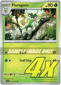014/198 - 4x Floragato - Scarlet Violet Base - Uncommon - Pokemon - Picture 1 of 1