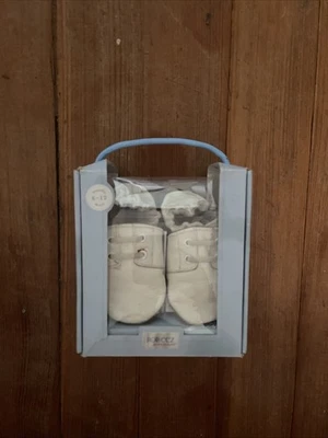 Zapatos de Bebé Talla 6-12 Meses Blanco Zapatos de Vestir Robeez Suela Suave Foto 1 de 4