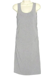 SMALL Maternity Dress NEW Gray Ruched Sheath NWT a glow from Kohls S 4 6 a:glow  - Picture 1 of 11