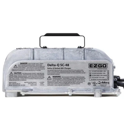 Cargador de carro de golf E-Z-GO 635671 48V - OEM Delta-Q SC-48, enchufe RXV, ¡NUEVO EN CAJA! Foto 1 de 4