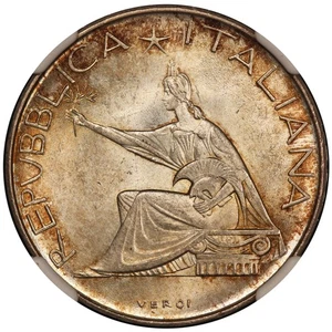1961-R Italy Centennial 500 Lire Silver Coin - NGC MS 66 - KM #99 - TOP POP - Picture 1 of 4