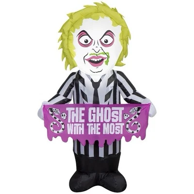 Gemmy Halloween Decorations Beetlejuice 3.5’ Airblown Inflatable New In Box - Image 1 of 4