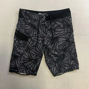 Volcom Costa Fan Board Shorts Men’s Size 31 Swimming Shorts Trunks Black Gray - Picture 1 of 10