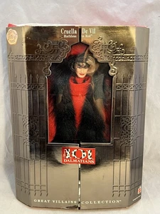 Disney's 101 Dalmatians Cruella De Vil Ruthless in Red Doll 1997 Mattel 17576 - Picture 1 of 5