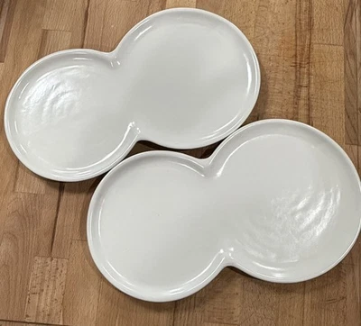 Crate & Barrel plates lot of 2 - Image 1 of 4